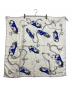 BURBERRY (バーバリー) KNIGHT HARDWEAR SILK SCARF ホワイト×ブルー：10000円