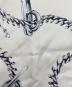 中古・古着 BURBERRY (バーバリー) KNIGHT HARDWEAR SILK SCARF ホワイト×ブルー：10000円