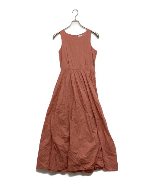 MARIHA（マリハ）MARIHA (マリハ) ノースリーブ ギャザー ワンピース ピンク サイズ:SIZE38の古着・服飾アイテム