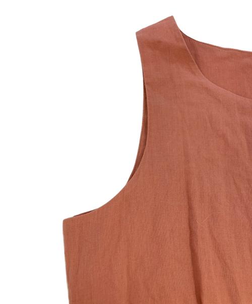 MARIHA（マリハ）MARIHA (マリハ) ノースリーブ ギャザー ワンピース ピンク サイズ:SIZE38の古着・服飾アイテム