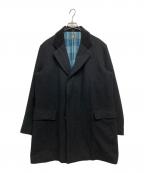 SUGAR CANEシュガーケーン）の古着「FICTION ROMANCE 20oz WOOL COVERT CHECK COAT」｜ブラック