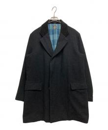 SUGAR CANE（シュガーケーン）の古着「FICTION ROMANCE 20oz WOOL COVERT CHECK COAT」｜ブラック