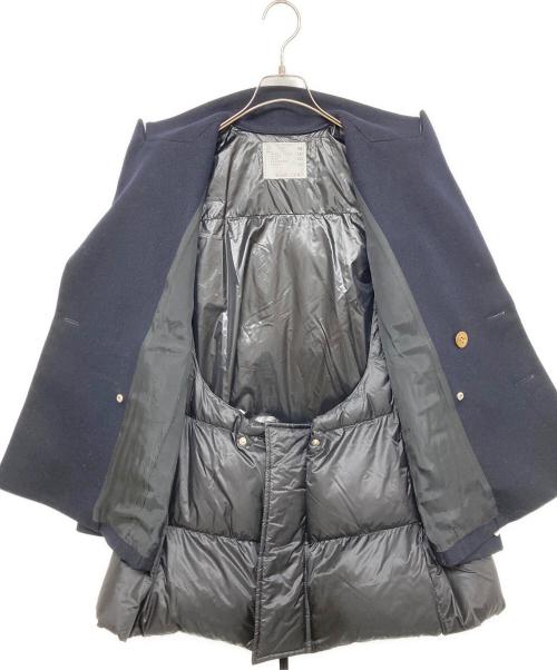 sacai（サカイ）sacai (サカイ) Wool Melton x Puffer Jacket ネイビー サイズ:SIZE 1の古着・服飾アイテム