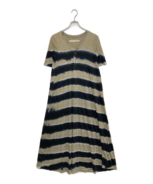 RAQUEL ALLEGRA（ラクエルアレグラ）RAQUEL ALLEGRA (ラクエルアレグラ) タイダイ染めワンピース ブラウン×ブラックの古着・服飾アイテム