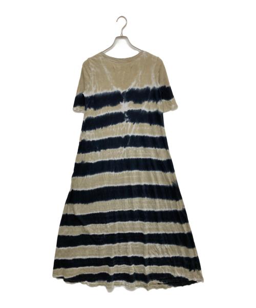 RAQUEL ALLEGRA（ラクエルアレグラ）RAQUEL ALLEGRA (ラクエルアレグラ) タイダイ染めワンピース ブラウン×ブラックの古着・服飾アイテム