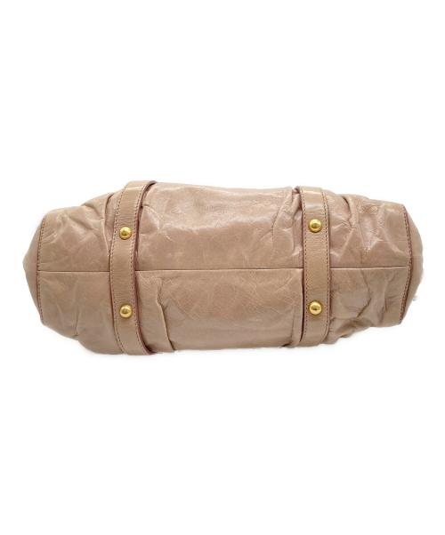 MIU MIU（ミュウミュウ）MIU MIU (ミュウミュウ) VITELLO LUX 2WAY BAG/ヴィッテロラックス2WAYバッグ MUGHETTO(ライトピンク)の古着・服飾アイテム