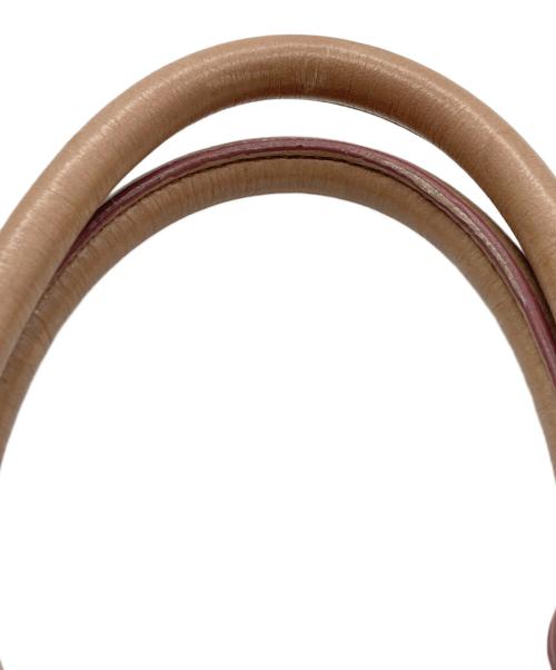 MIU MIU（ミュウミュウ）MIU MIU (ミュウミュウ) VITELLO LUX 2WAY BAG/ヴィッテロラックス2WAYバッグ MUGHETTO(ライトピンク)の古着・服飾アイテム