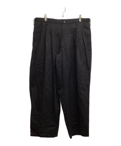 Y's for men（ワイズフォーメン）Y'S for men (ワイズフォーメン) KATSURAGI 12-TUCKS PANTS ブラック サイズ:3の古着・服飾アイテム
