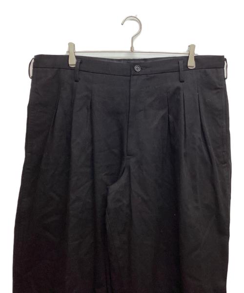 Y's for men（ワイズフォーメン）Y'S for men (ワイズフォーメン) KATSURAGI 12-TUCKS PANTS ブラック サイズ:3の古着・服飾アイテム