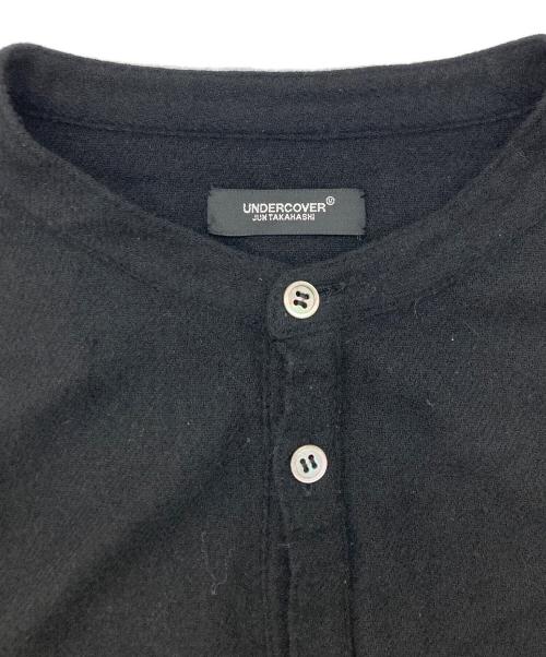 UNDERCOVER（アンダーカバー）UNDERCOVER (アンダーカバー) ウール縮絨プルオーバーシャツ ブラック サイズ:SIZE4の古着・服飾アイテム