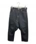 GANRYU（ガンリュウ）の古着「サルエルデニムパンツ」｜ブラック