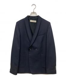 GOLDEN GOOSE（ゴールデングース）の古着「1ボタンショールカラーダブルブレストジャケット」｜ネイビー