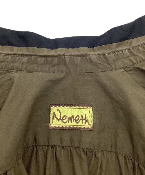 Christopher Nemeth（クリストファーネメス）Christopher Nemeth (クリストファーネメス) バイカラーシャツ ブラック×ブラウン サイズ:不明の古着・服飾アイテム