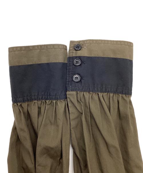 Christopher Nemeth（クリストファーネメス）Christopher Nemeth (クリストファーネメス) バイカラーシャツ ブラック×ブラウン サイズ:不明の古着・服飾アイテム