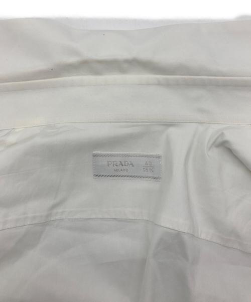 PRADA（プラダ）PRADA (プラダ) ストレッチポプリン シャツ ホワイト サイズ:SIZE40の古着・服飾アイテム