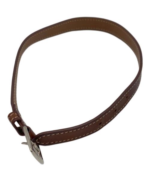 HERMES（エルメス）HERMES (エルメス) エトリヴィエール ドゥブルトゥール ブレスレット ブラウン サイズ:SIZE XSの古着・服飾アイテム
