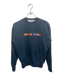 J.W.ANDERSON（ジェイダブリューアンダーソン）の古着「ロゴ クルーネックスウェット」｜ネイビー