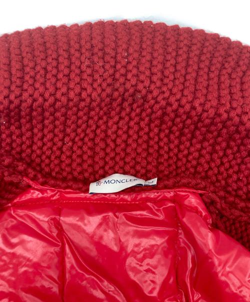 MONCLER（モンクレール）MONCLER (モンクレール) MAGLIONE TRICOT GILET レッド サイズ:SIZE Lの古着・服飾アイテム