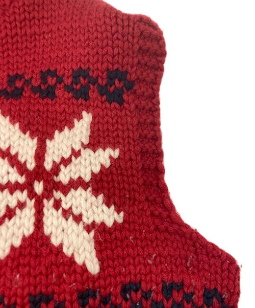 MONCLER（モンクレール）MONCLER (モンクレール) MAGLIONE TRICOT GILET レッド サイズ:SIZE Lの古着・服飾アイテム