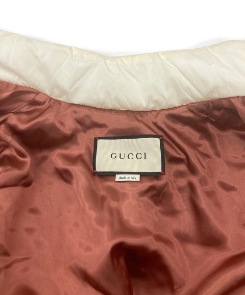 GUCCI（グッチ）GUCCI (グッチ) インターロッキングG 2WAY ダウンコート ホワイト サイズ:SIZE38の古着・服飾アイテム