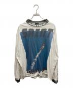 SAINT MICHAELセントマイケル）の古着「LS tee/GOING」｜ブルー×ホワイト