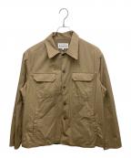 Maison Margielaメゾンマルジェラ）の古着「コットン ツイル シャツジャケット」｜ベージュ