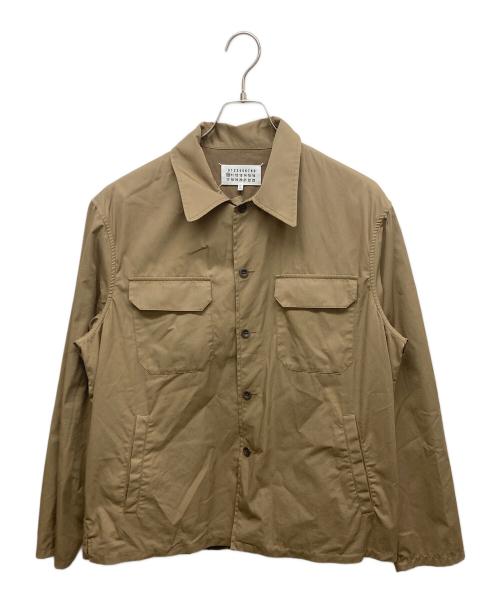 Maison Margiela（メゾンマルジェラ）Maison Margiela (メゾンマルジェラ) コットン ツイル シャツジャケット ベージュ サイズ:SIZE41の古着・服飾アイテム