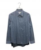 Maison Margielaメゾンマルジェラ）の古着「ストライプドレスシャツ」｜ブルー