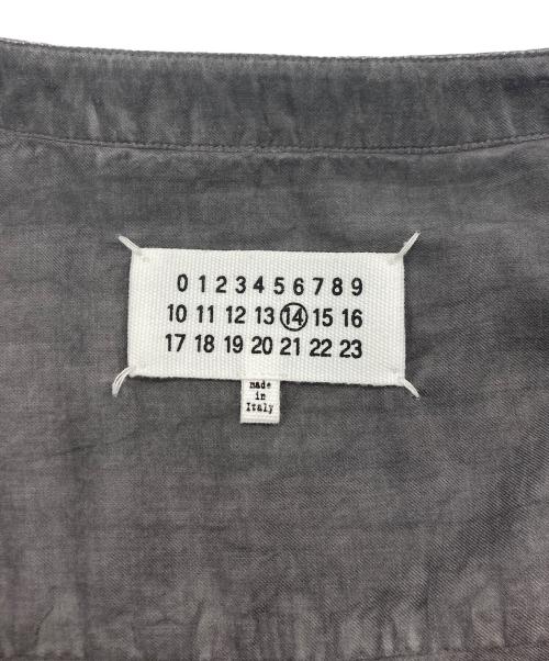 Maison Martin Margiela（メゾンマルタンマルジェラ）Maison Martin Margiela (メゾンマルタンマルジェラ) ガーメントダイ加工 プルオーバーシャツ グレー サイズ:SIZE50の古着・服飾アイテム