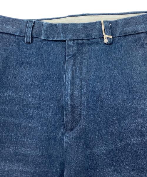 Text（テクスト）Text (テクスト) Flat Front Straight Trousers Ozone Wash INDIGO Ozon Wash サイズ:SIZE 0の古着・服飾アイテム