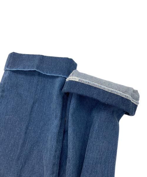 Text（テクスト）Text (テクスト) Flat Front Straight Trousers Ozone Wash INDIGO Ozon Wash サイズ:SIZE 0の古着・服飾アイテム