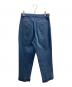 Text (テクスト) Flat Front Straight Trousers Ozone Wash INDIGO Ozon Wash サイズ:SIZE 0：8000円