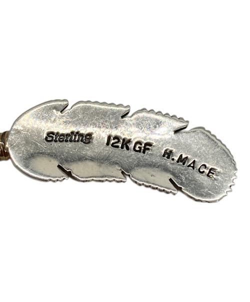 HARVEY MACE（ハーヴィー・メイス）HARVEY MACE (ハーヴィー・メイス) 12KGF イーグルフェザー ペンダント S/右 シルバー×ゴールドの古着・服飾アイテム