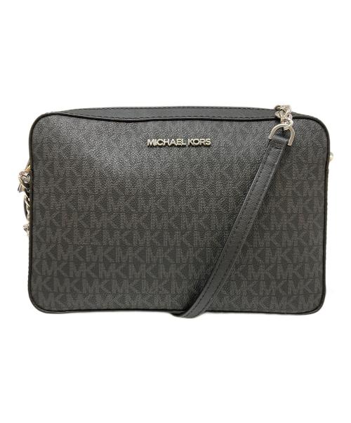MICHAEL KORS（マイケル・コース）MICHAEL KORS (マイケル・コース) シグネチャークロスボディーバッグ ブラック サイズ:実寸サイズをご参照下さい。の古着・服飾アイテム
