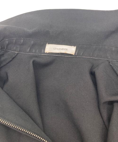 STYLE MIXER（スタイルミキサー）STYLE MIXER (スタイルミキサー) カーブフォルムライトブルゾン ブラック サイズ:Freeの古着・服飾アイテム