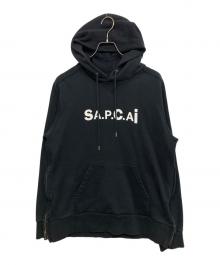 A.P.C.×sacai（アーペーセー×サカイ）の古着「プルオーバーパーカー」｜ブラック