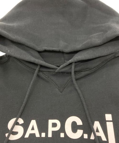 A.P.C.（アーペーセー）A.P.C. (アーペーセー) sacai (サカイ) プルオーバーパーカー ブラック サイズ:SIZE Lの古着・服飾アイテム
