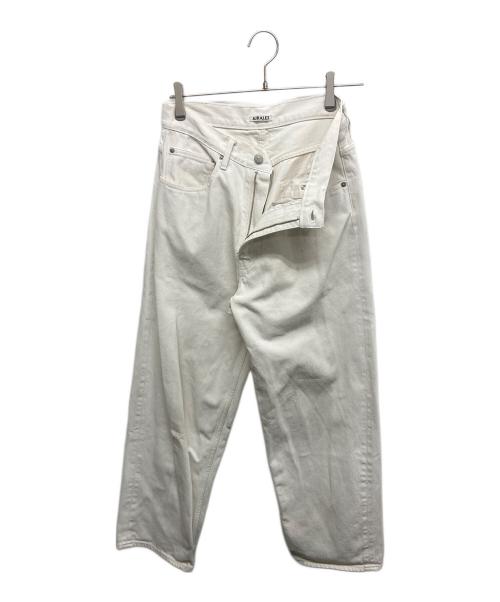 AURALEE（オーラリー）AURALEE (オーラリー) HARD TWIST DENIM WIDE PANTS ホワイト サイズ:SIZE30の古着・服飾アイテム