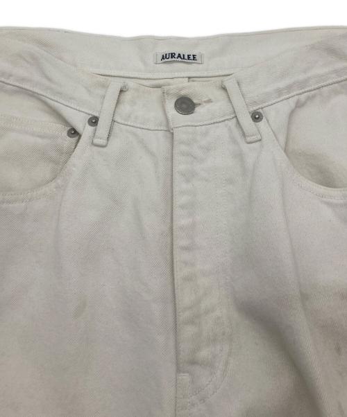 AURALEE（オーラリー）AURALEE (オーラリー) HARD TWIST DENIM WIDE PANTS ホワイト サイズ:SIZE30の古着・服飾アイテム