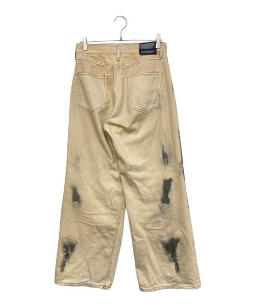 Acne studios（アクネ ストゥディオス）Acne studios (アクネ ストゥディオス) FN SMOKEY JEANS スモーキー ルーズフィット ワイドレッグ デニム ベージュ サイズ:SIZE 36の古着・服飾アイテム