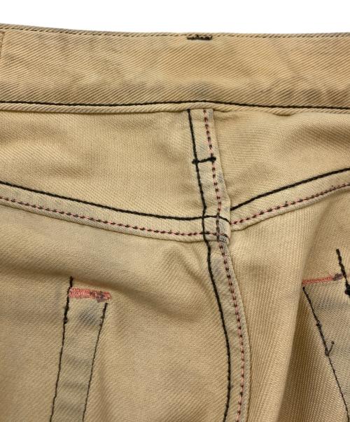 Acne studios（アクネ ストゥディオス）Acne studios (アクネ ストゥディオス) FN SMOKEY JEANS スモーキー ルーズフィット ワイドレッグ デニム ベージュ サイズ:SIZE 36の古着・服飾アイテム