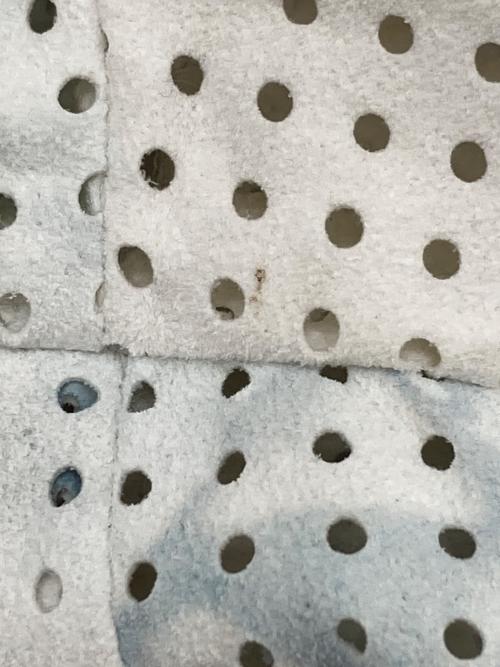 CLASS（クラス）CLASS (クラス) ULTRASUEDE PUNCHING HAND DYE ホワイト サイズ:SIZE1の古着・服飾アイテム