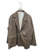 Nobleノーブル）の古着「オーバーサイズチェックジャケット」｜ベージュ