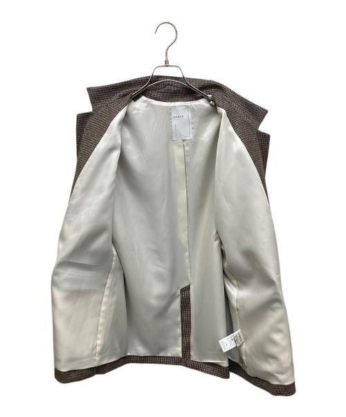 Noble（ノーブル）Noble (ノーブル) オーバーサイズチェックジャケット ベージュ サイズ:SIZE Free 未使用品の古着・服飾アイテム