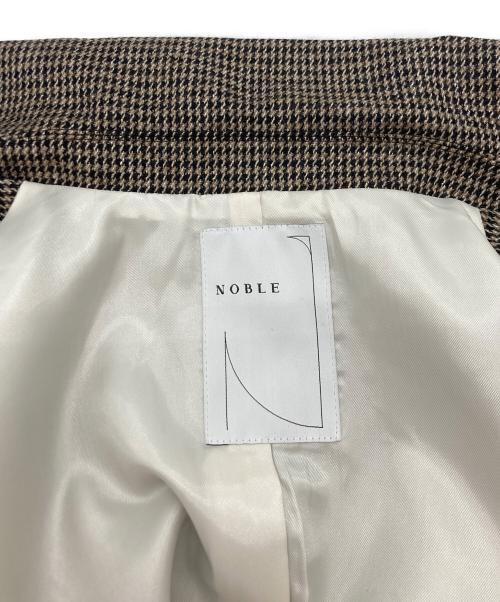 Noble（ノーブル）Noble (ノーブル) オーバーサイズチェックジャケット ベージュ サイズ:SIZE Free 未使用品の古着・服飾アイテム
