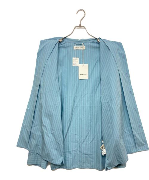 AURALEE（オーラリー）AURALEE (オーラリー) TEKLA (テクラ) PYJAMAS SHIRT SWT-MIS ブルー サイズ:SIZE L 未使用品の古着・服飾アイテム