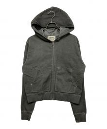 BEAMS×FUTURE ARCHIVE（ビームス×フューチャー アーカイブ）の古着「AGING SWEAT ZIPUP HOODIE」｜グレー