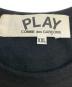 中古・古着 PLAY COMME des GARCONS (プレイコムデギャルソン) 半袖Tシャツ ブラック サイズ:SIZE XXL：7000円