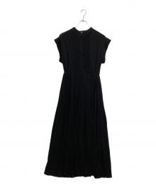 INTIMITE（アンティミテ）の古着「Pin Tuck Pleat Dress」｜ブラック