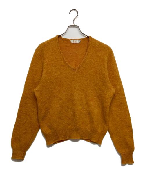 ROY'S BY DRUMMOND（ロイズ・バイ・ドラモンド）ROY'S BY DRUMMOND (ロイズ・バイ・ドラモンド) モヘア混Vネックニット イエロー サイズ:SIZE Lの古着・服飾アイテム